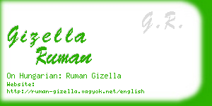 gizella ruman business card